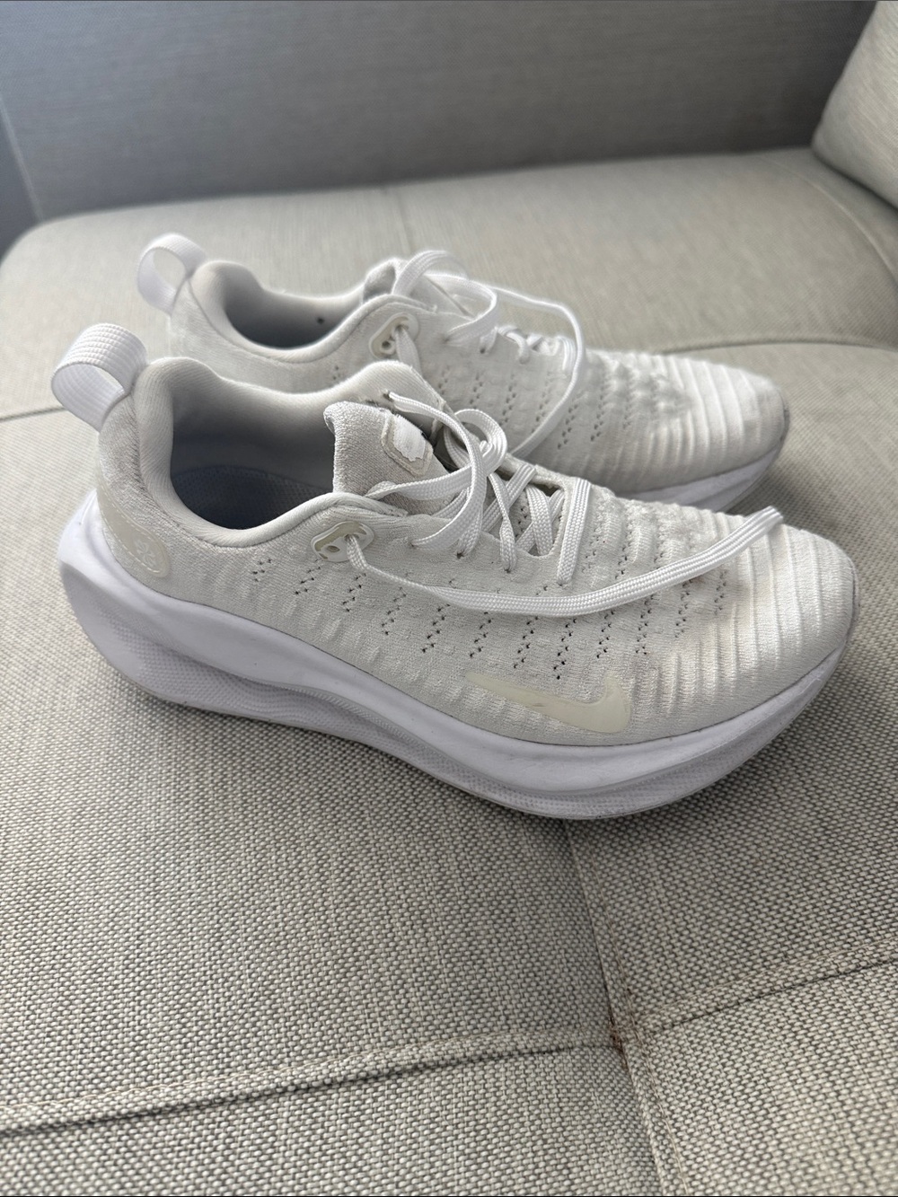 Nike Women's White Knit Athletic Running Sneakers